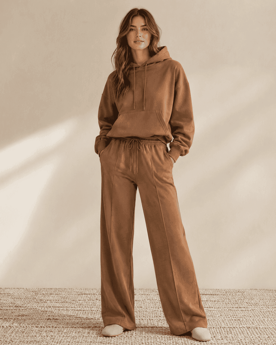 Conjunto Algodón Peruano — Camel