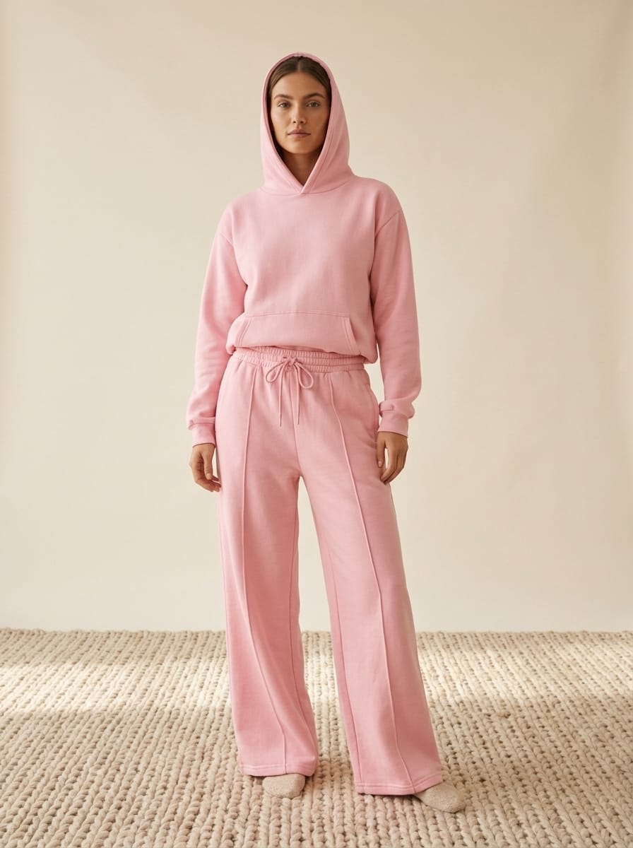 Conjunto Algodón Peruano — Rosa